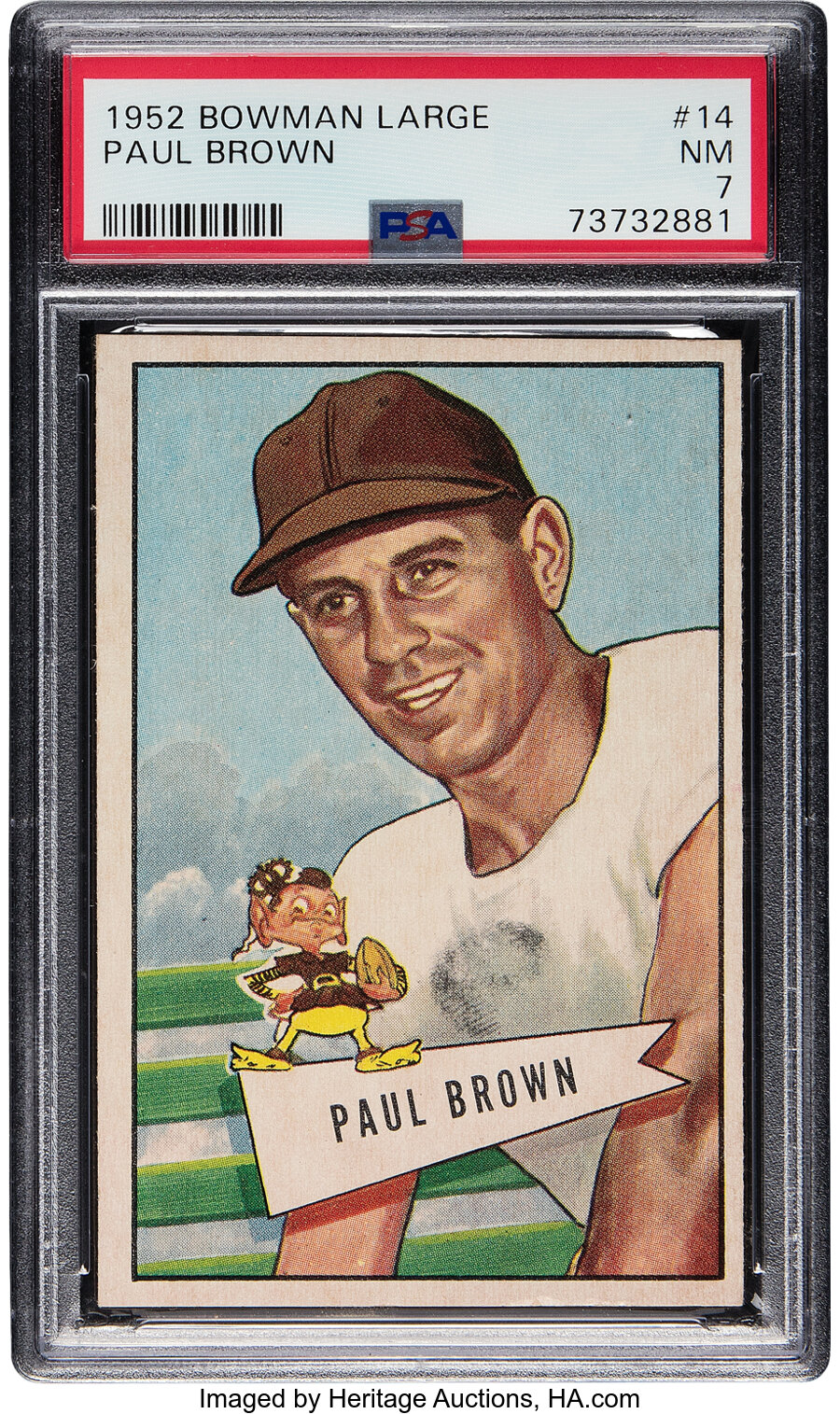 1952 Bowman Large Paul Brown #14 PSA NM 7
