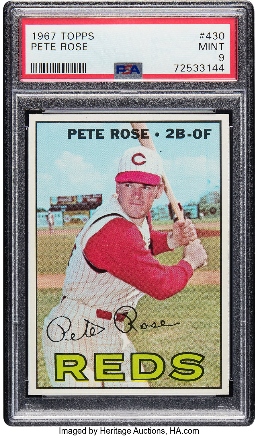 1967 Topps Pete Rose #430 PSA Mint 9 - Only One Higher