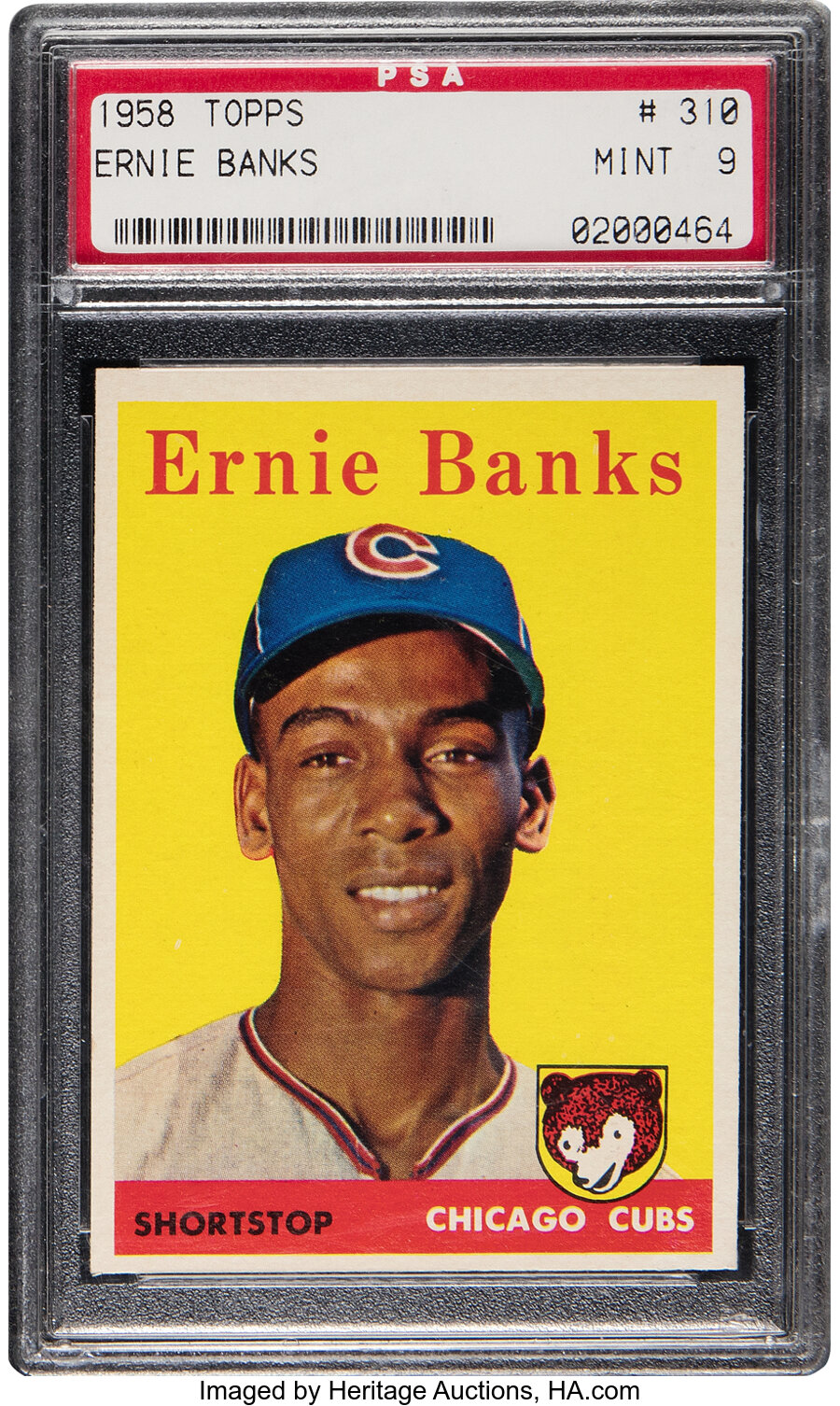 1958 Topps Ernie Banks #310 PSA Mint 9