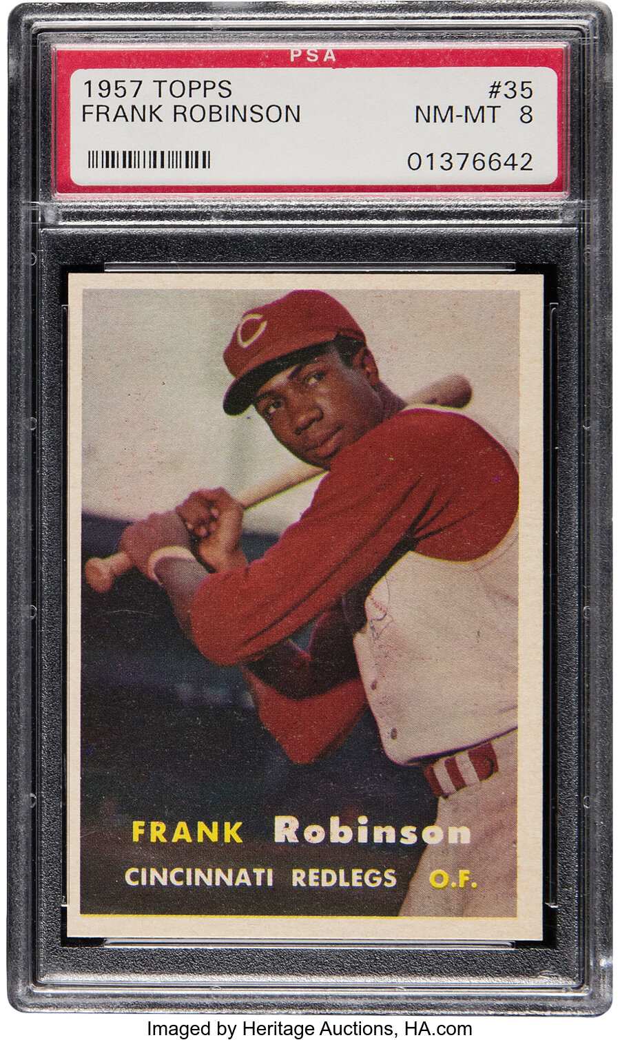 1957 Topps Frank Robinson Rookie #35 PSA NM-MT 8
