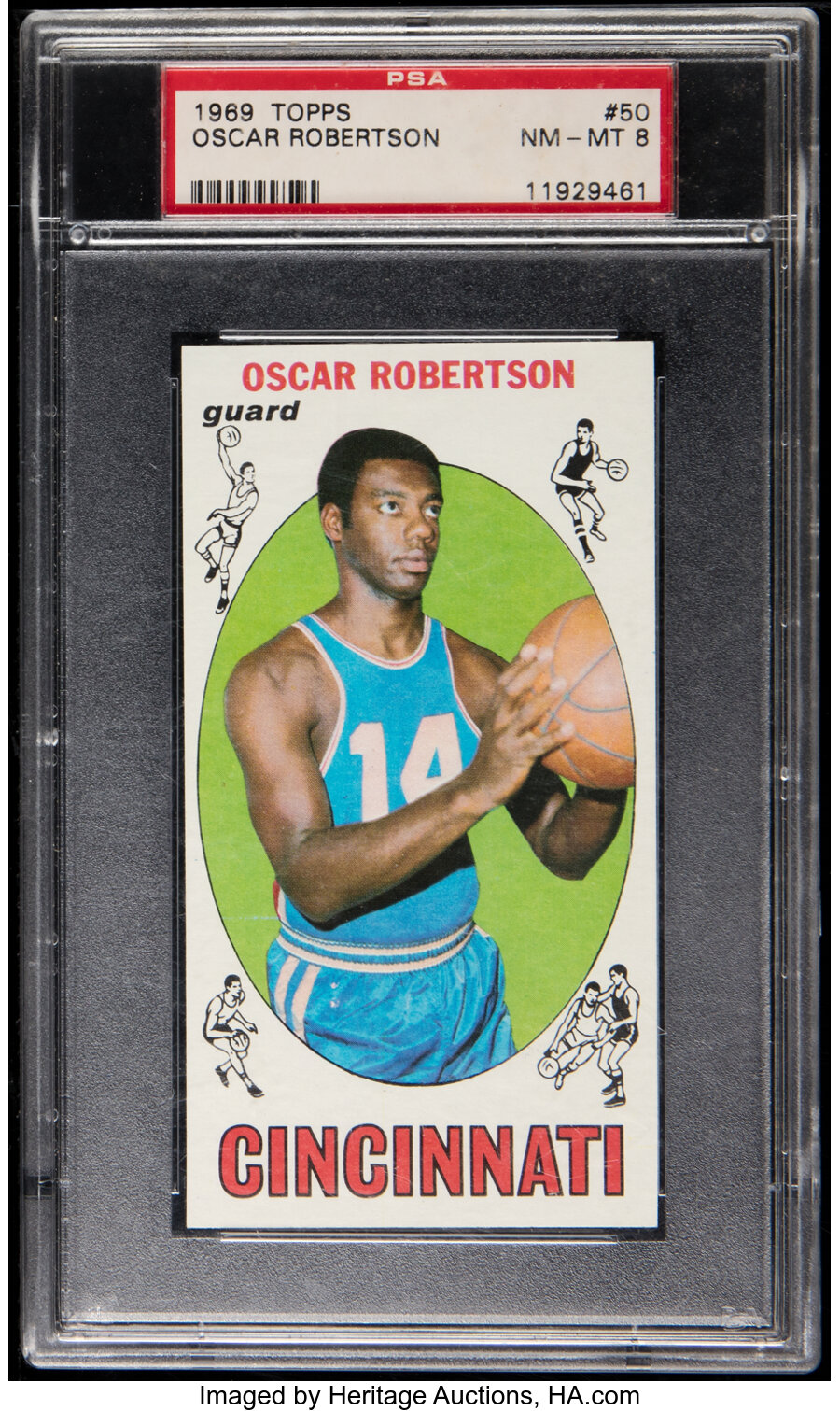 1969 Topps Oscar Robertson #50 PSA NM-MT 8