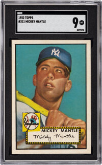 1952 Topps Mickey Mantle #311 SGC Mint 9