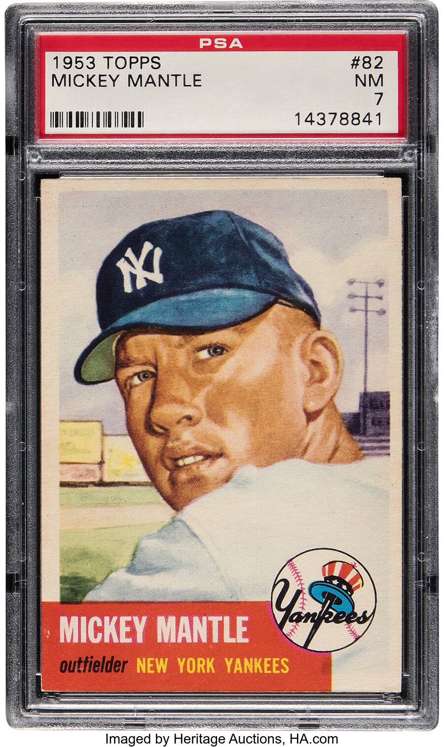 1953 Topps Mickey Mantle #82 PSA NM 7