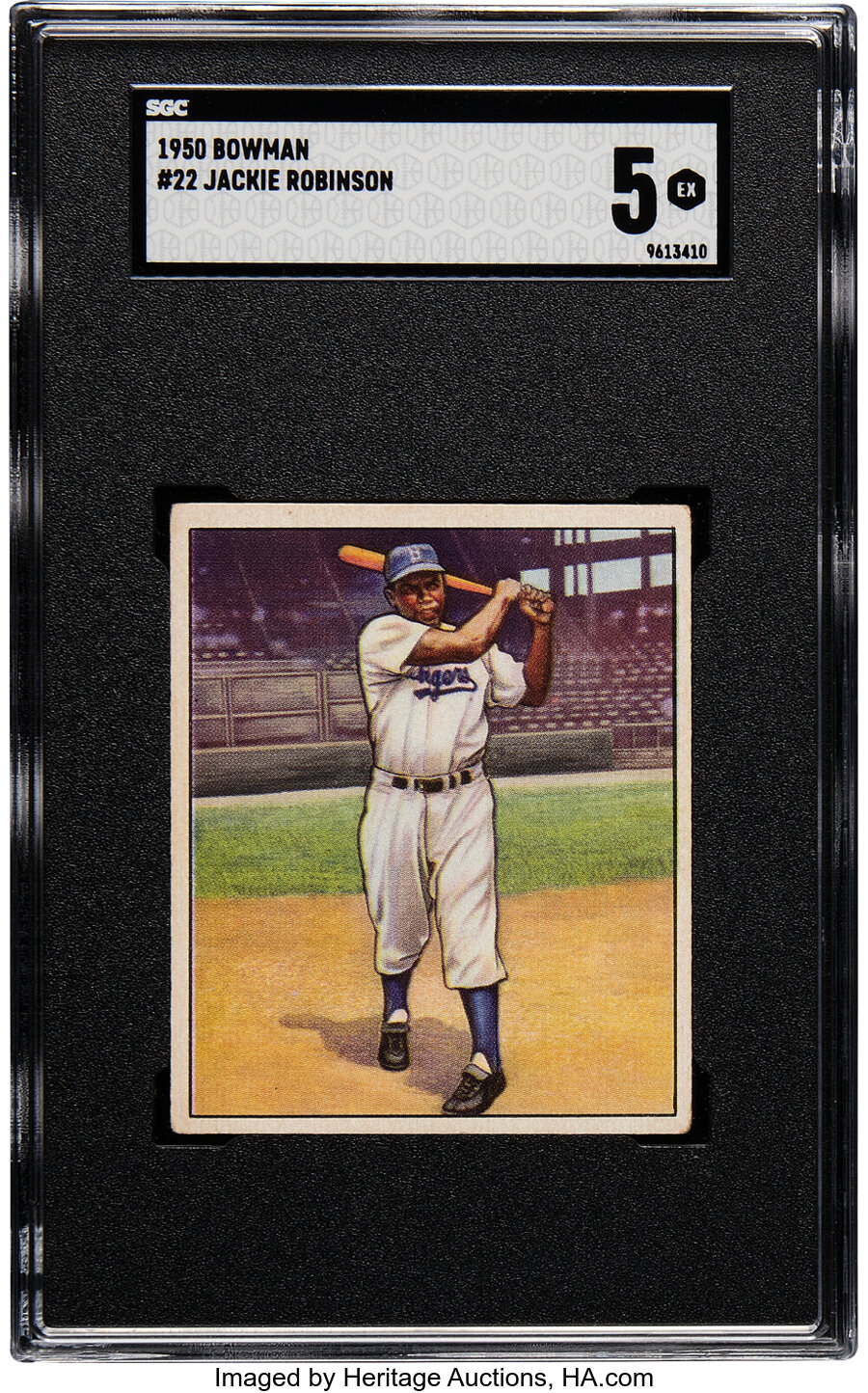 1950 Bowman Jackie Robinson #22 SGC EX 5