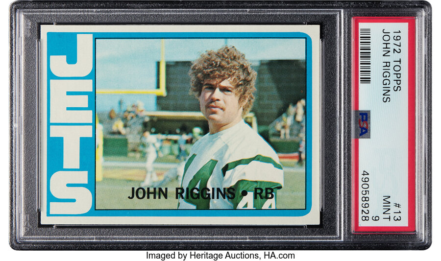 1972 Topps John Riggins Rookie #13 PSA Mint 9