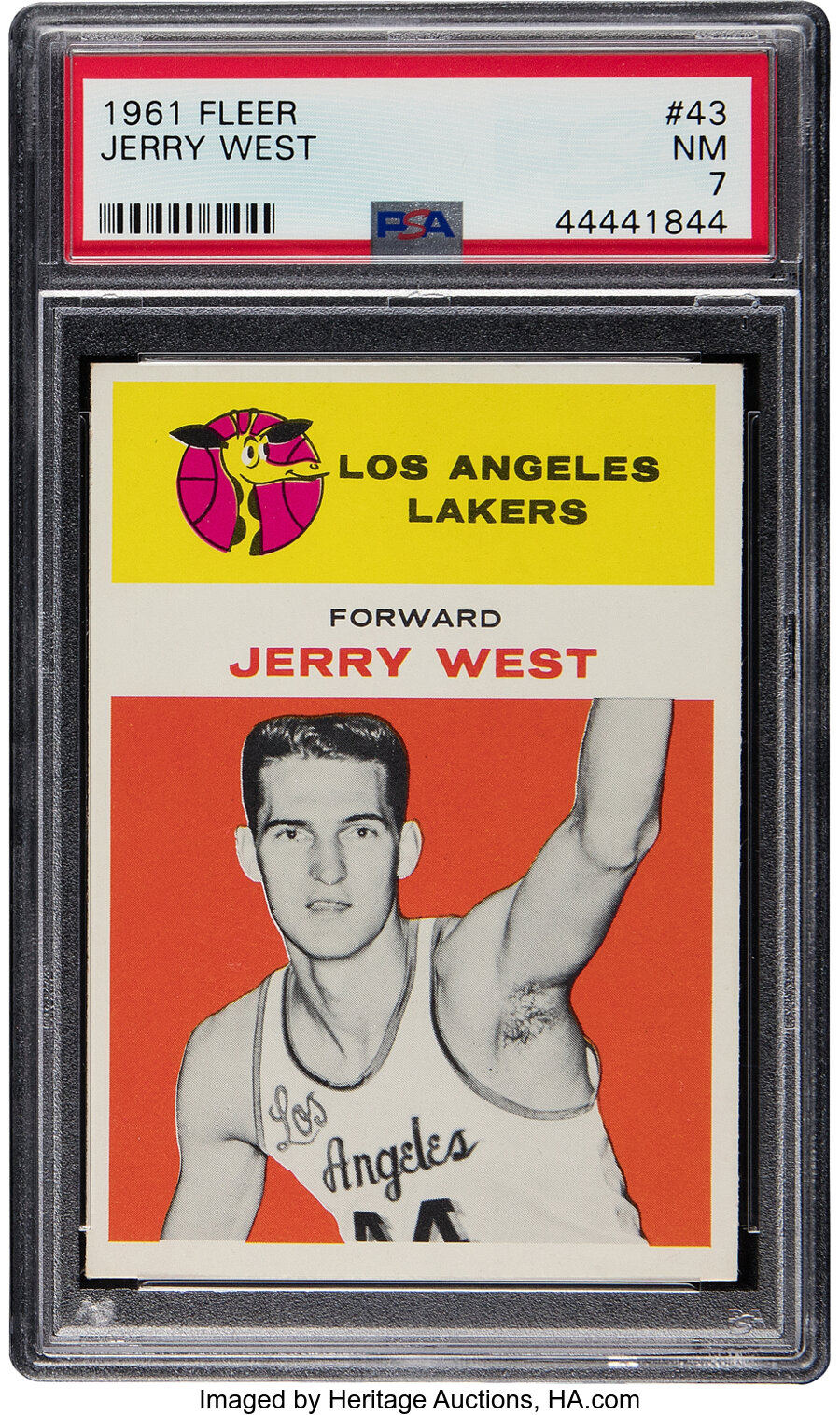 1961 Fleer Jerry West Rookie #43 PSA NM 7