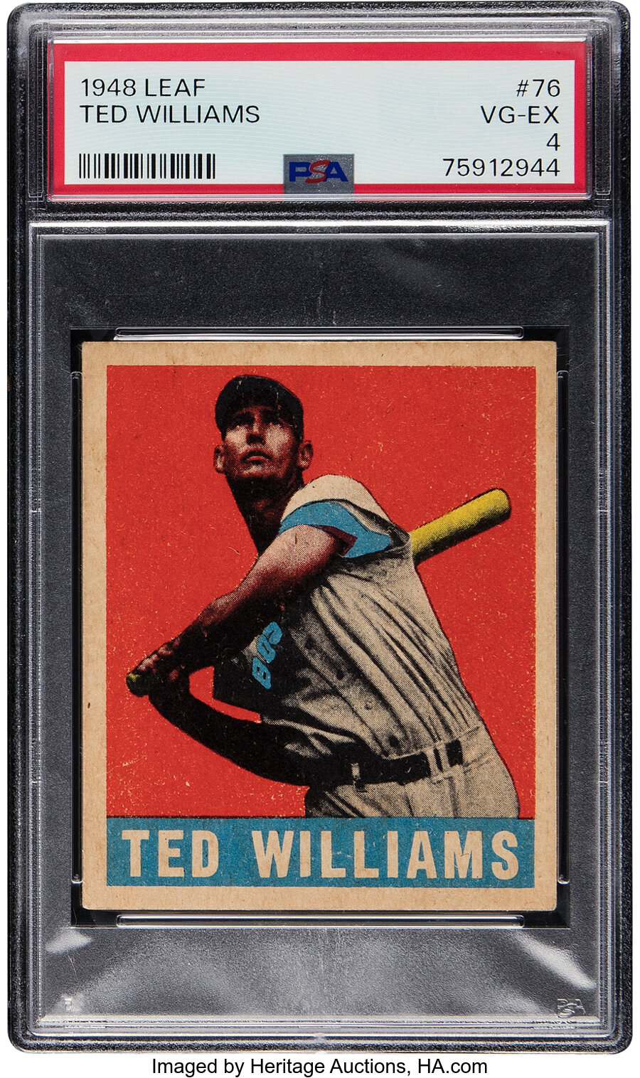 1948 Leaf Ted Williams #76 PSA VG-EX 4