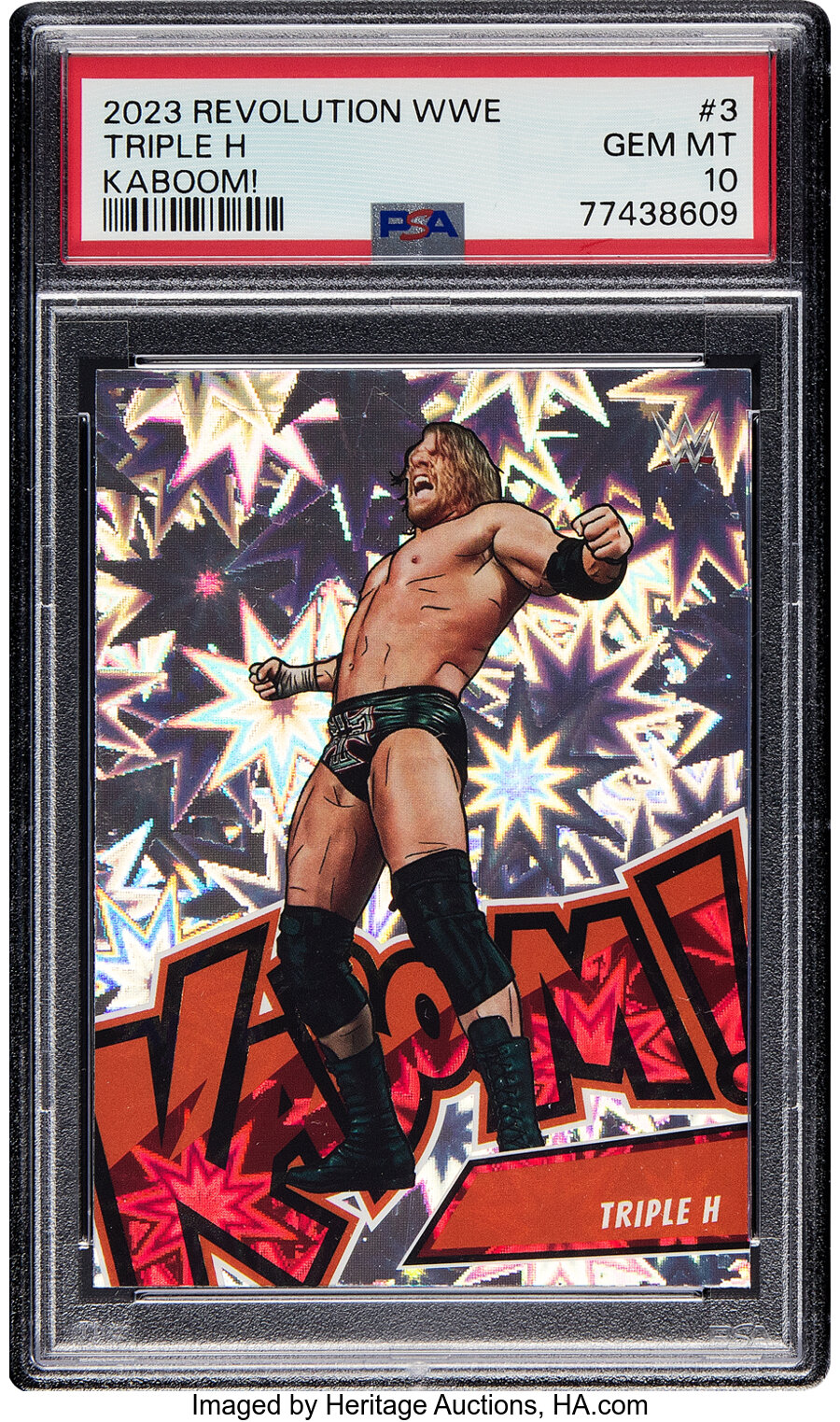 2023 Panini Revolution WWE Triple H (Kaboom!) #3 PSA Gem Mint 10