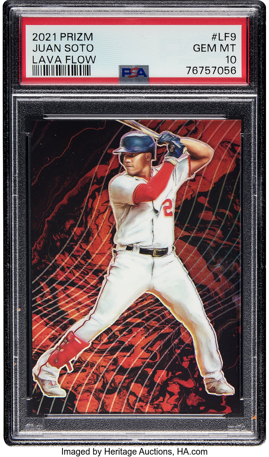 2021 Panini Prizm Juan Soto (Lava Flow) #LF9 PSA Gem Mint 10