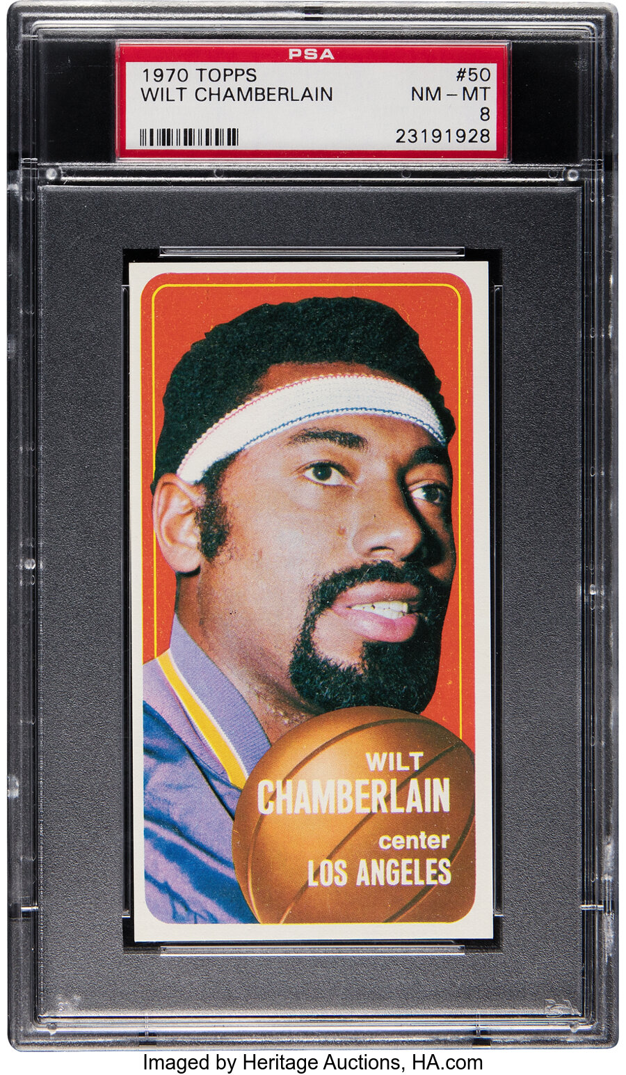 1970 Topps Wilt Chamberlain #50 PSA NM-MT 8