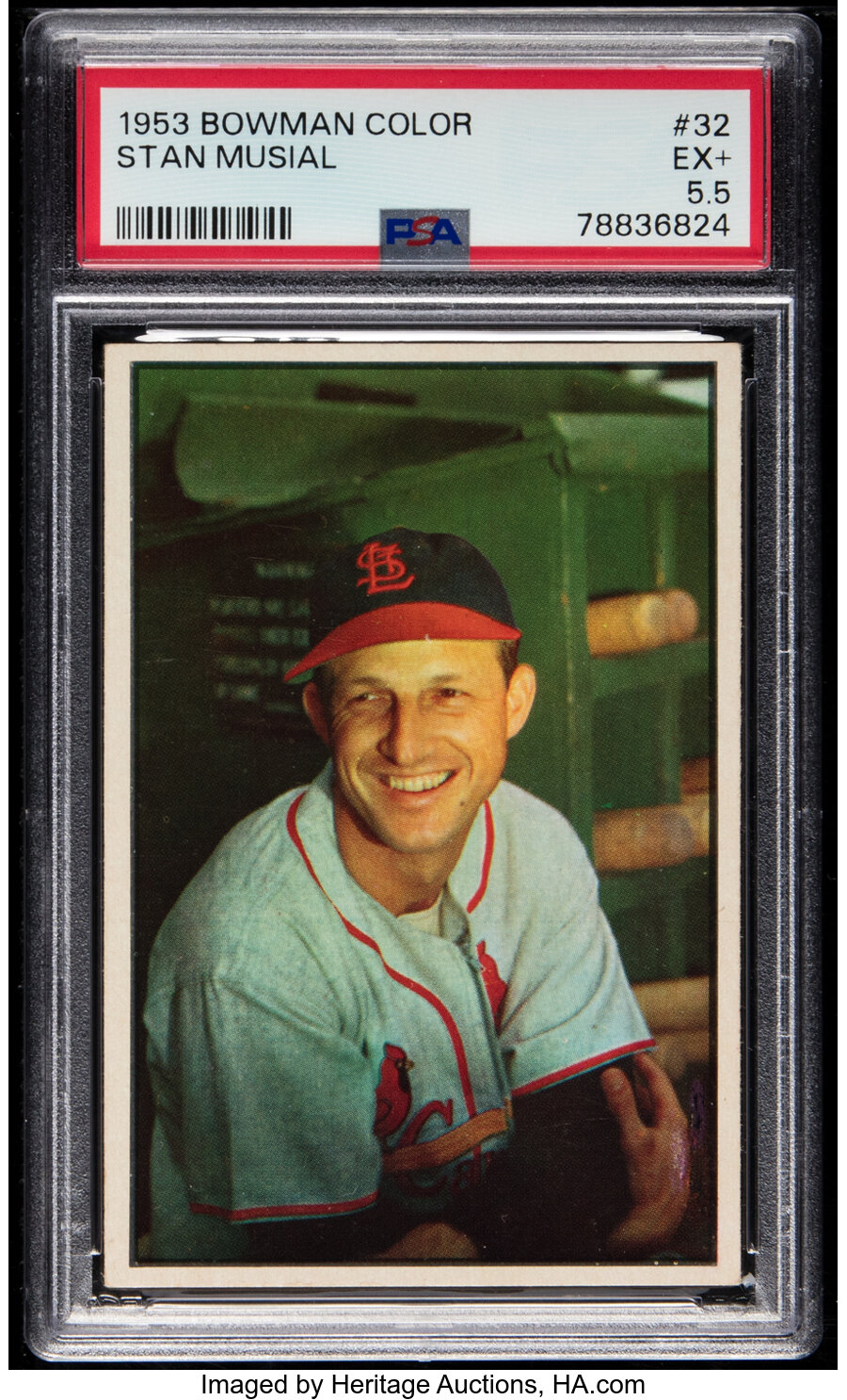 1953 Bowman Color Stan Musial #32 PSA EX+ 5.5