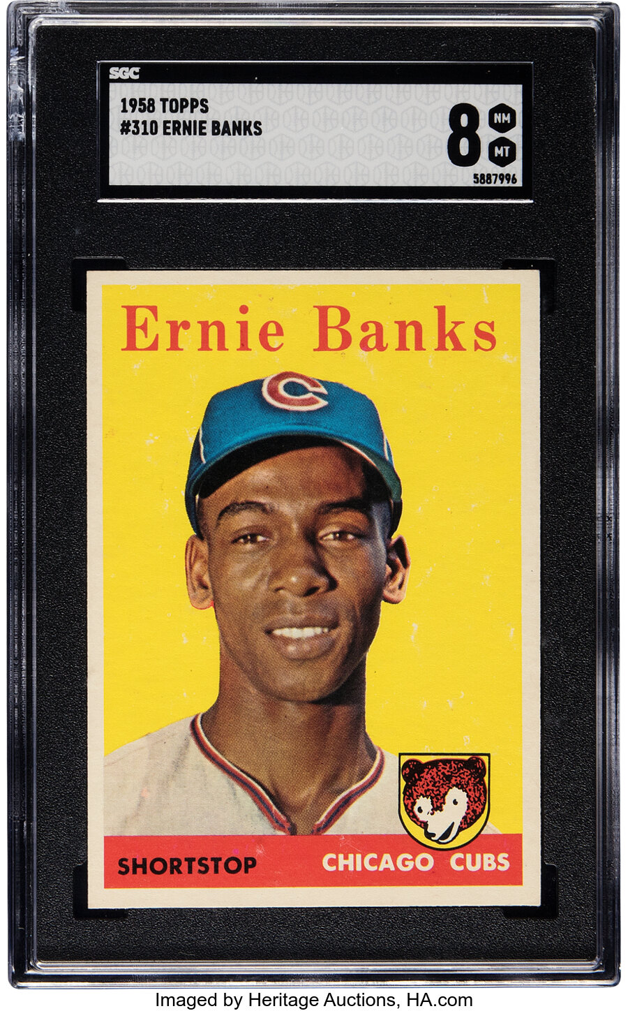1958 Topps Ernie Banks #310 SGC NM/MT 8