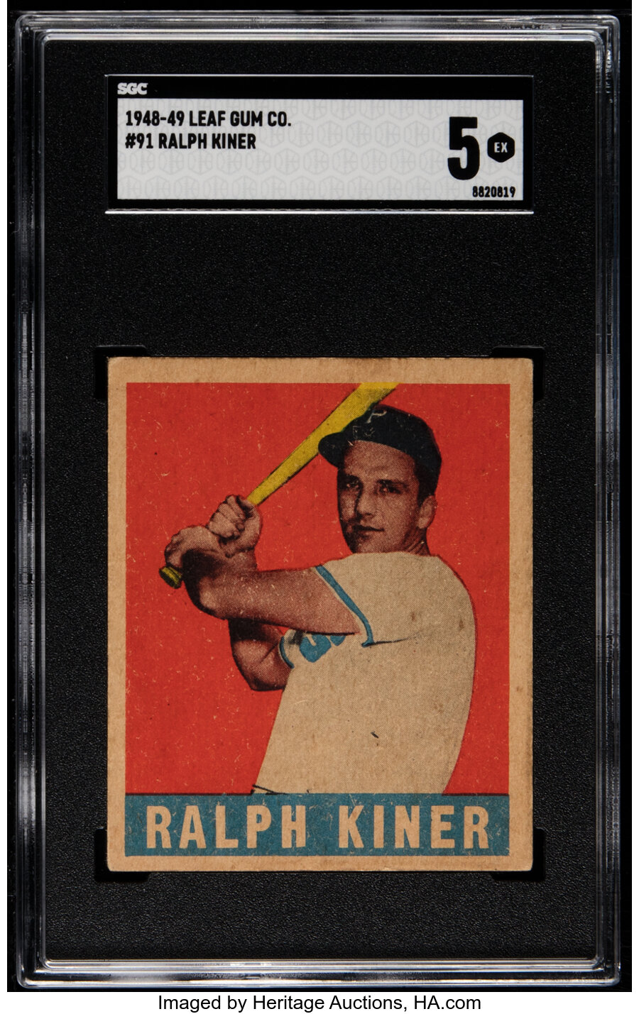 1948 Leaf Ralph Kiner #91 SGC EX 5