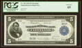 Low Serial Number D67A Fr. 785 $5 1918 Federal Reserve Bank Note PCGS Gem New 65