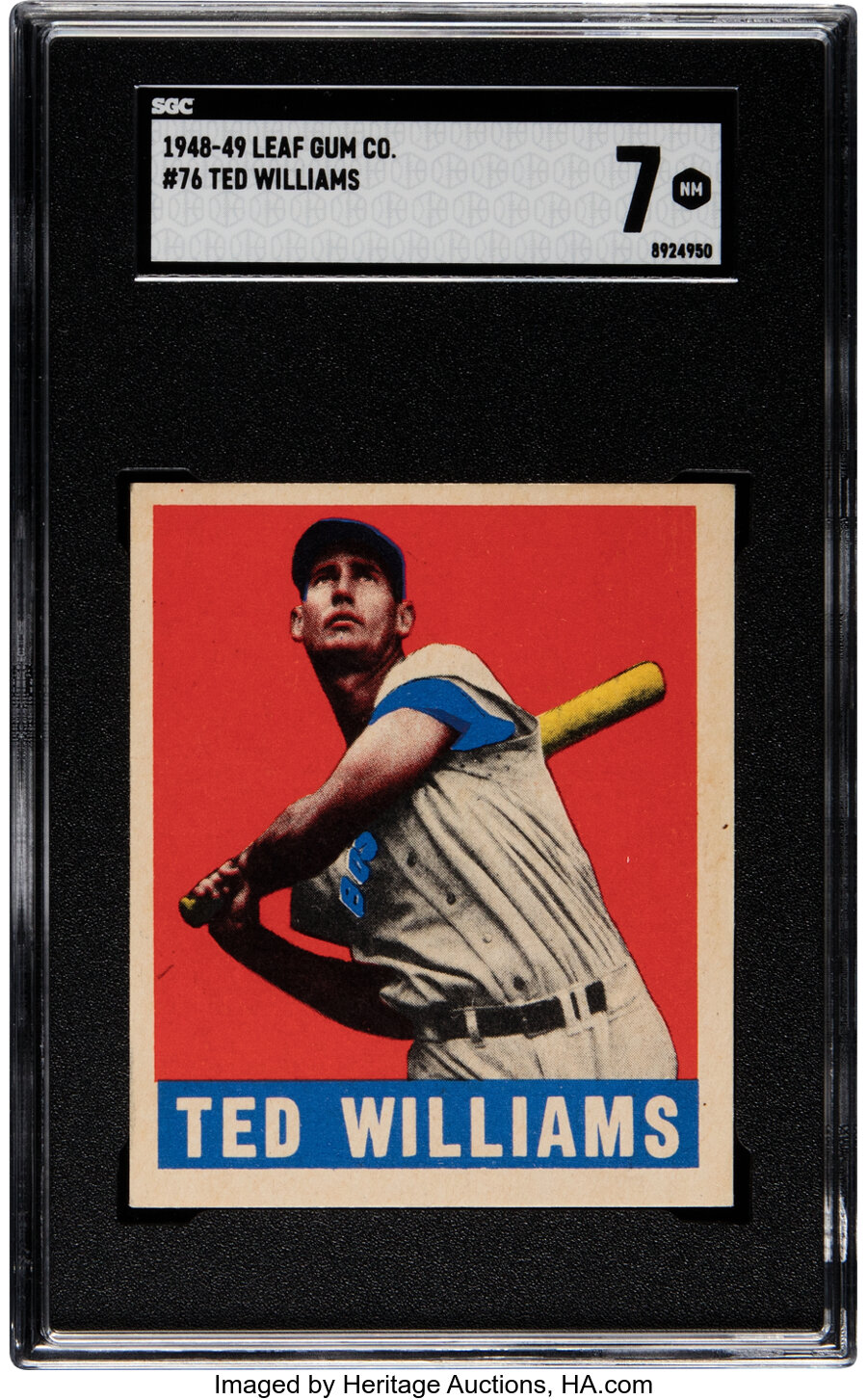 1948 Leaf Ted Williams #76 SGC NM 7