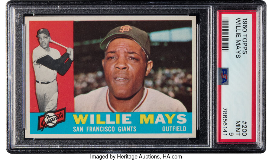 1960 Topps Willie Mays #200 PSA Mint 9