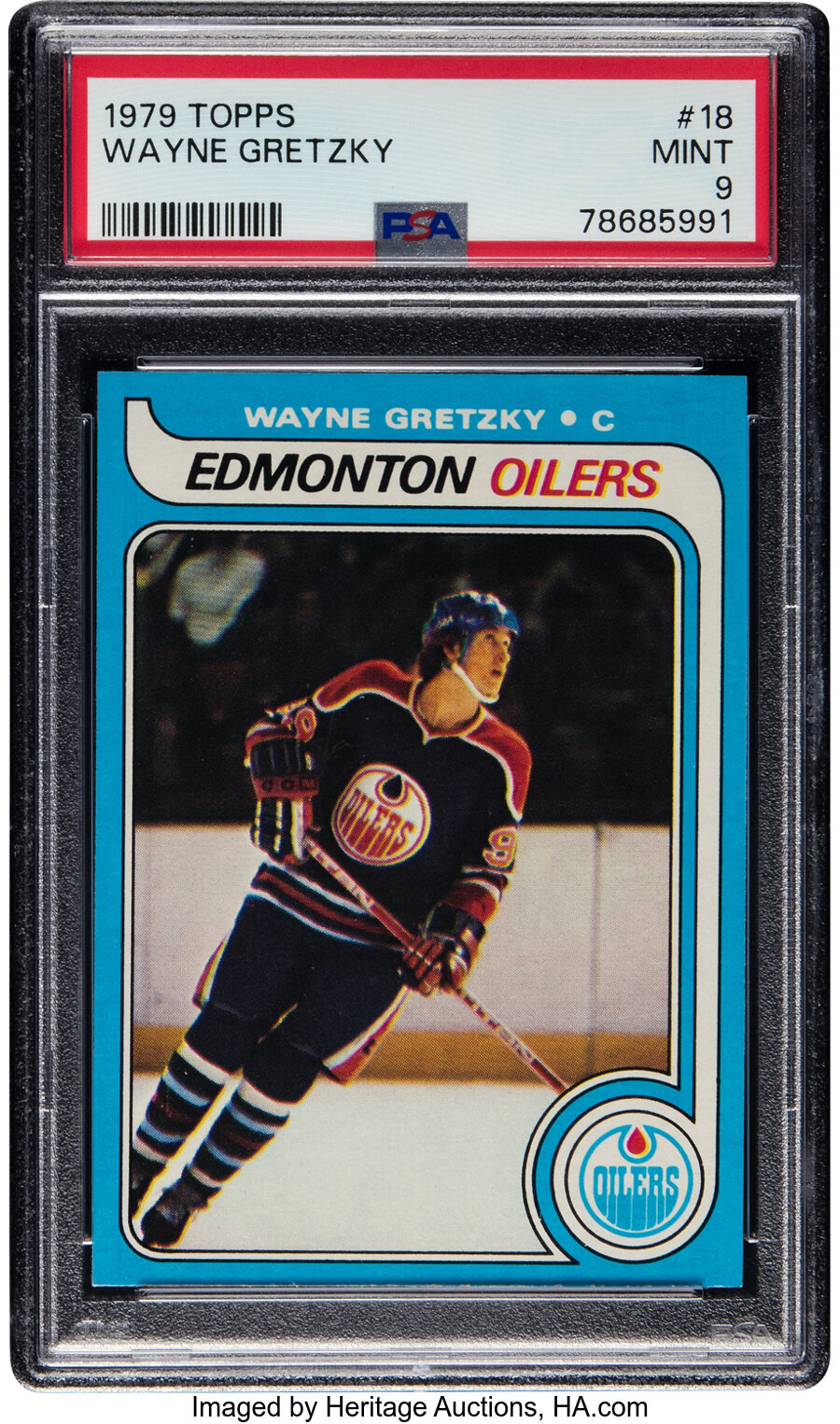 1979 Topps Wayne Gretzky Rookie #18 PSA Mint 9 - Only Two Higher!