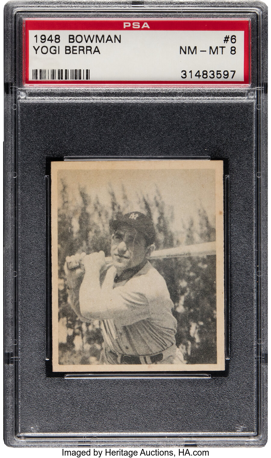 1948 Bowman Yogi Berra Rookie #6 PSA NM-MT 8