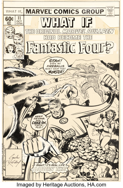 Original Comic Art:Covers, Jack Kirby and Joe Sinnott What If? ...