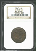 1847 1C MS65 Brown NGC. ... (PCGS# 1877)