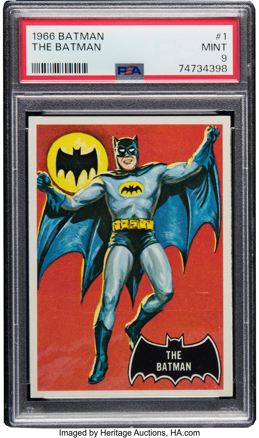 1966 Topps Batman The Batman #1 PSA Mint 9