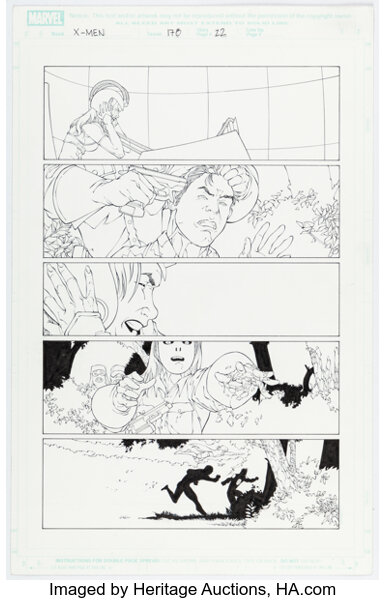 Original Comic Art:Story Page, Salvador Larroca and Danny Miki X-Men #178 Story Page 22 Original Art (Marvel, 2006).