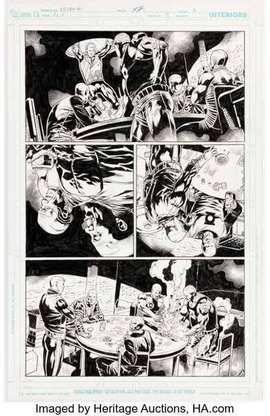Original Comic Art:Story Page, Fernando Pasarin and Scott Hanna Green Lantern Corps #5 Story Page 5 Original Art (DC, 2012)...