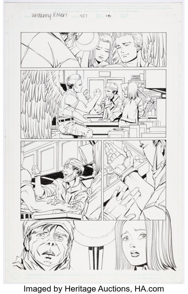 Original Comic Art:Story Page, Steve Kim and Dan Green The Uncanny X-Men #427 Story Page 13 Original Art (Marvel, 2003).