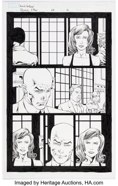 Original Comic Art:Story Page, Tom Raney and Scott Hanna Ultimate X-Men #68 Story Page 16 Original Art (Marvel, 2006).