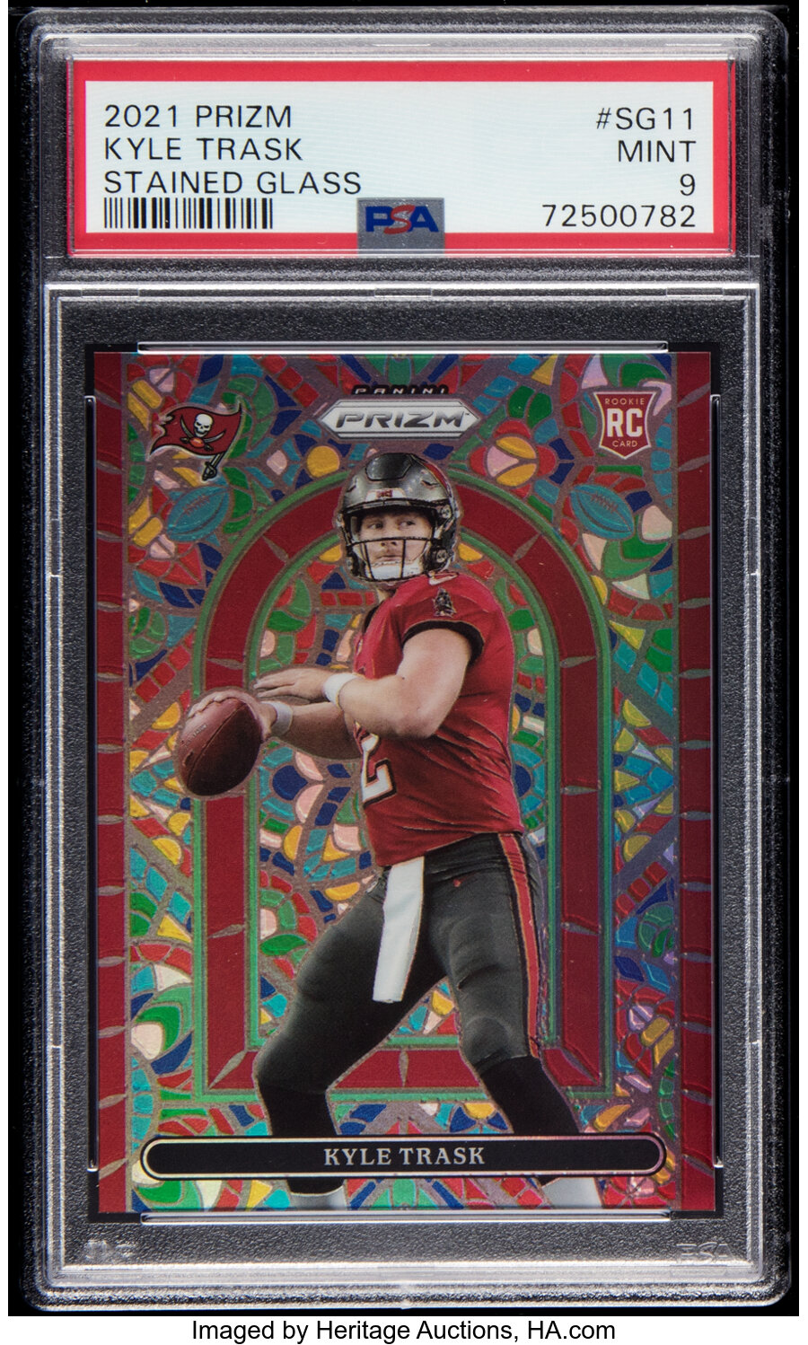 2021 Panini Prizm Kyle Trask (Stained Glass) #SG11 PSA Mint 9