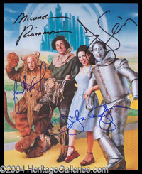 Seinfeld In-Person Cast Signed Photo - Awesome 8 x 10 glossy color photograph featuring the cast of "Seinfeld"...