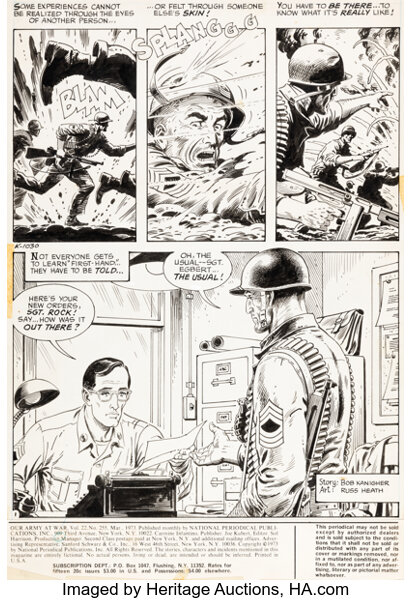 Original Comic Art:Complete Story, Russ Heath Our Army At War