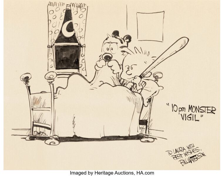 Original Comic Art:Illustrations, Bill Watterson Calvin and Hobbes