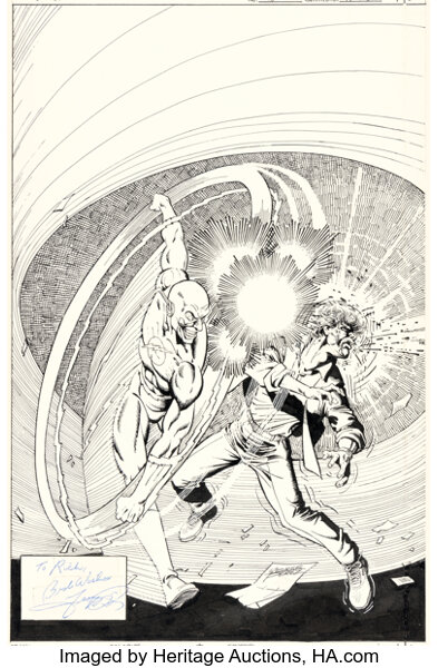Original Comic Art:Covers, George Pérez Flash #15 C...