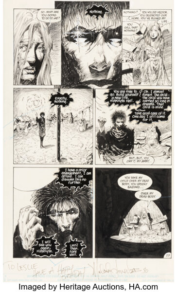 Original Comic Art:Story Page, Chris Bachalo and Malcom Jones III Sandman