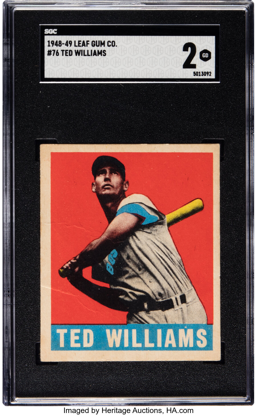 1948 Leaf Ted Williams #76 SGC Good 2