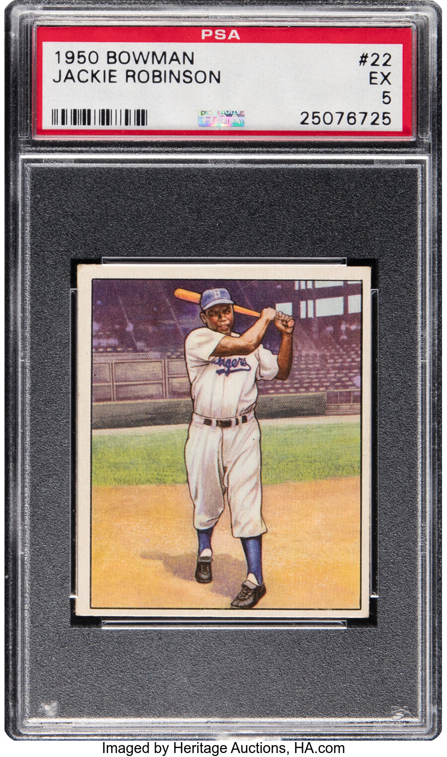 1950 Bowman Jackie Robinson #22 PSA EX 5