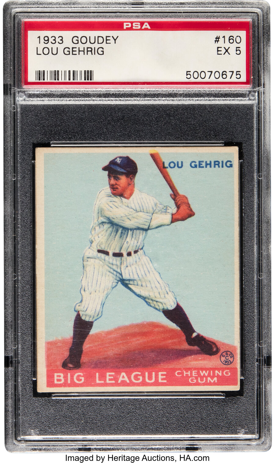 1933 Goudey Lou Gehrig #160 PSA EX 5