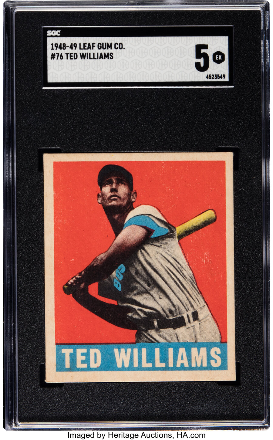 1948 Leaf Ted Williams #76 SGC EX 5