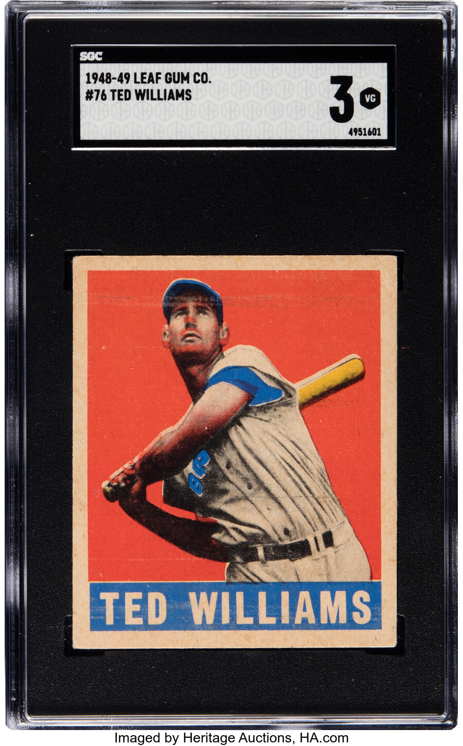 1948 Leaf Ted Williams #76 SGC VG 3