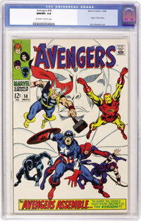 The Avengers #58 (Marvel, 1968) CGC NM/MT 9.8 Off-white to white pages