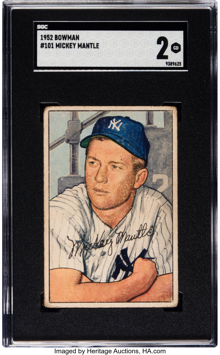 1952 Bowman Mickey Mantle #101 SGC Good 2