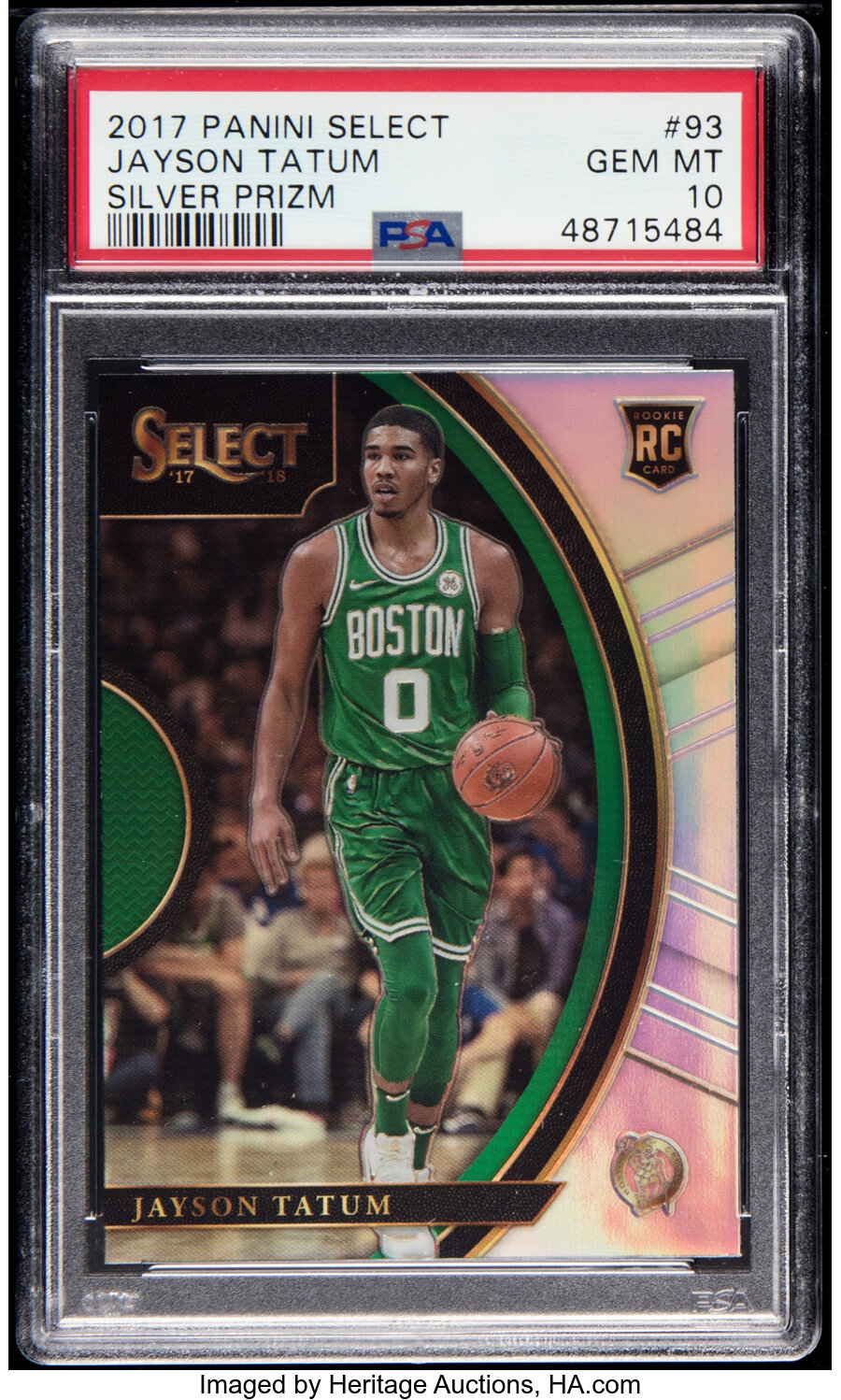 2017 Panini Select Jayson Tatum (Silver Prizm) #93 PSA Gem Mint 10