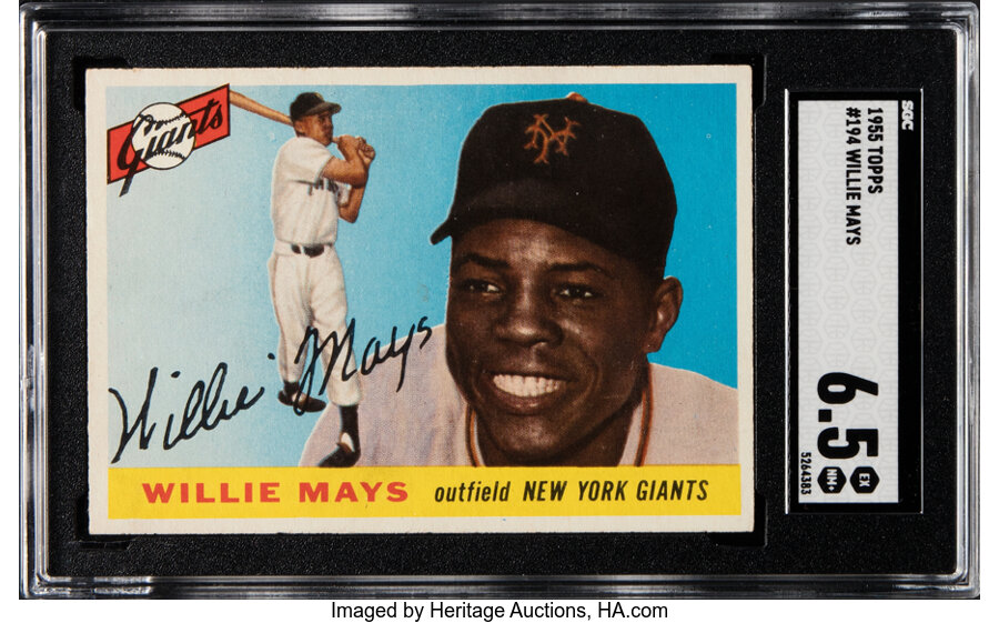 1955 Topps Willie Mays #194 SGC EX/NM+ 6.5