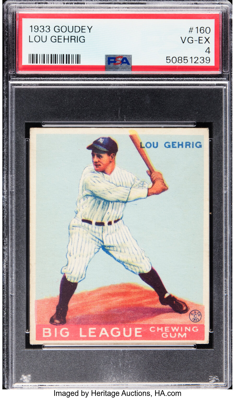 1933 Goudey Lou Gehrig #160 PSA VG-EX 4