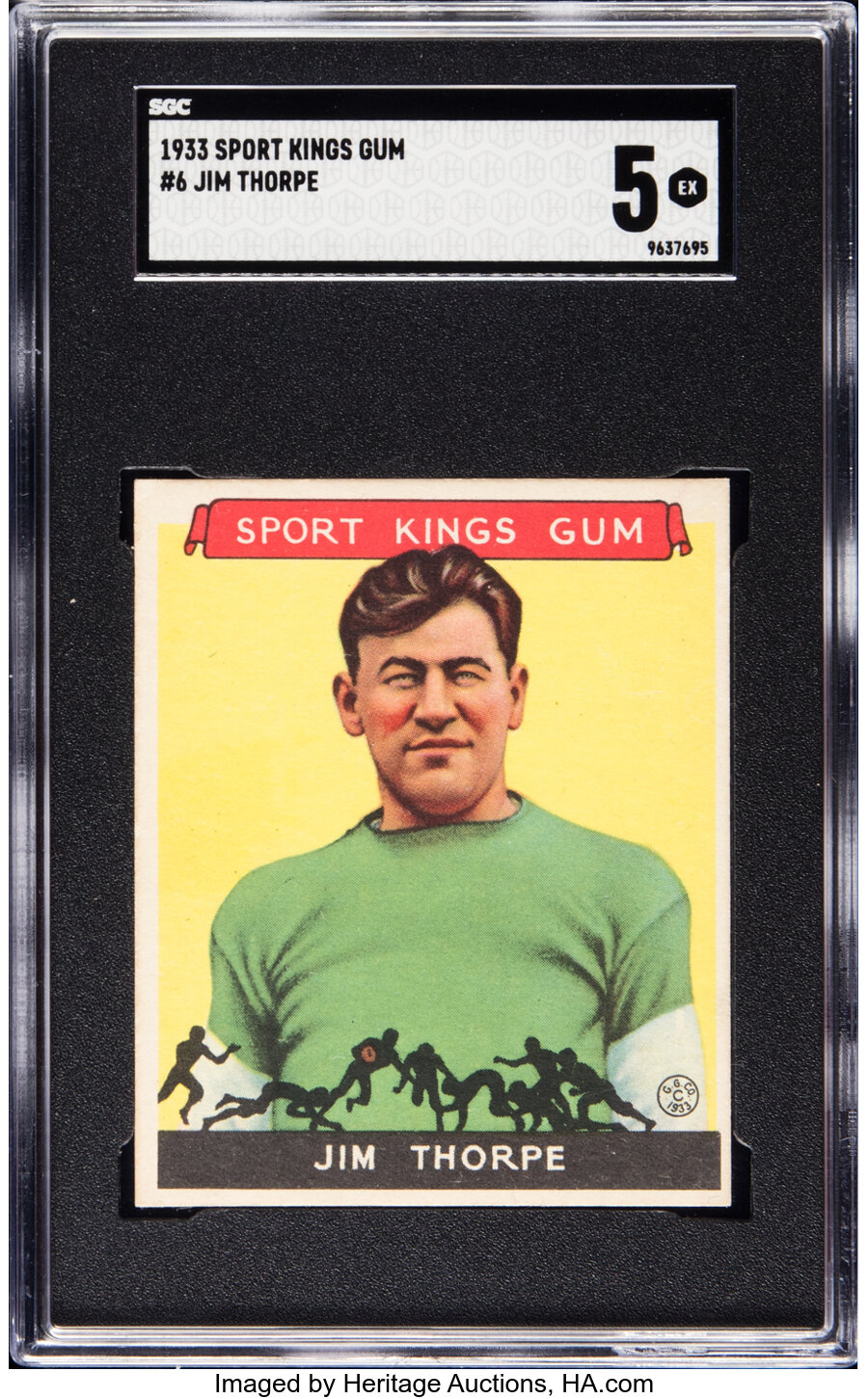 1933 Goudey Sport Kings Jim Thorpe #6 SGC EX 5