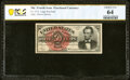 Fr. 1374 50¢ Fourth Issue Lincoln PCGS Banknote Choice Unc 64