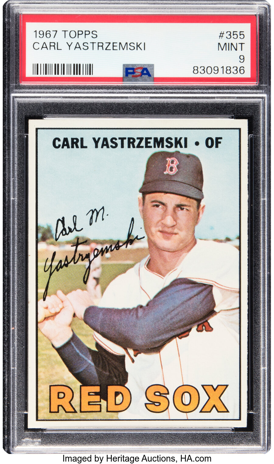 1967 Topps Carl Yastrzemski #355 PSA Mint 9