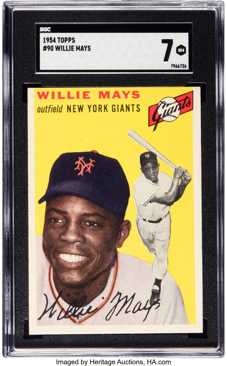 1954 Topps Willie Mays #90 SGC NM 7