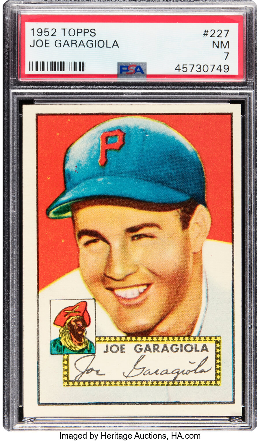 1952 Topps Joe Garagiola #227 PSA NM 7